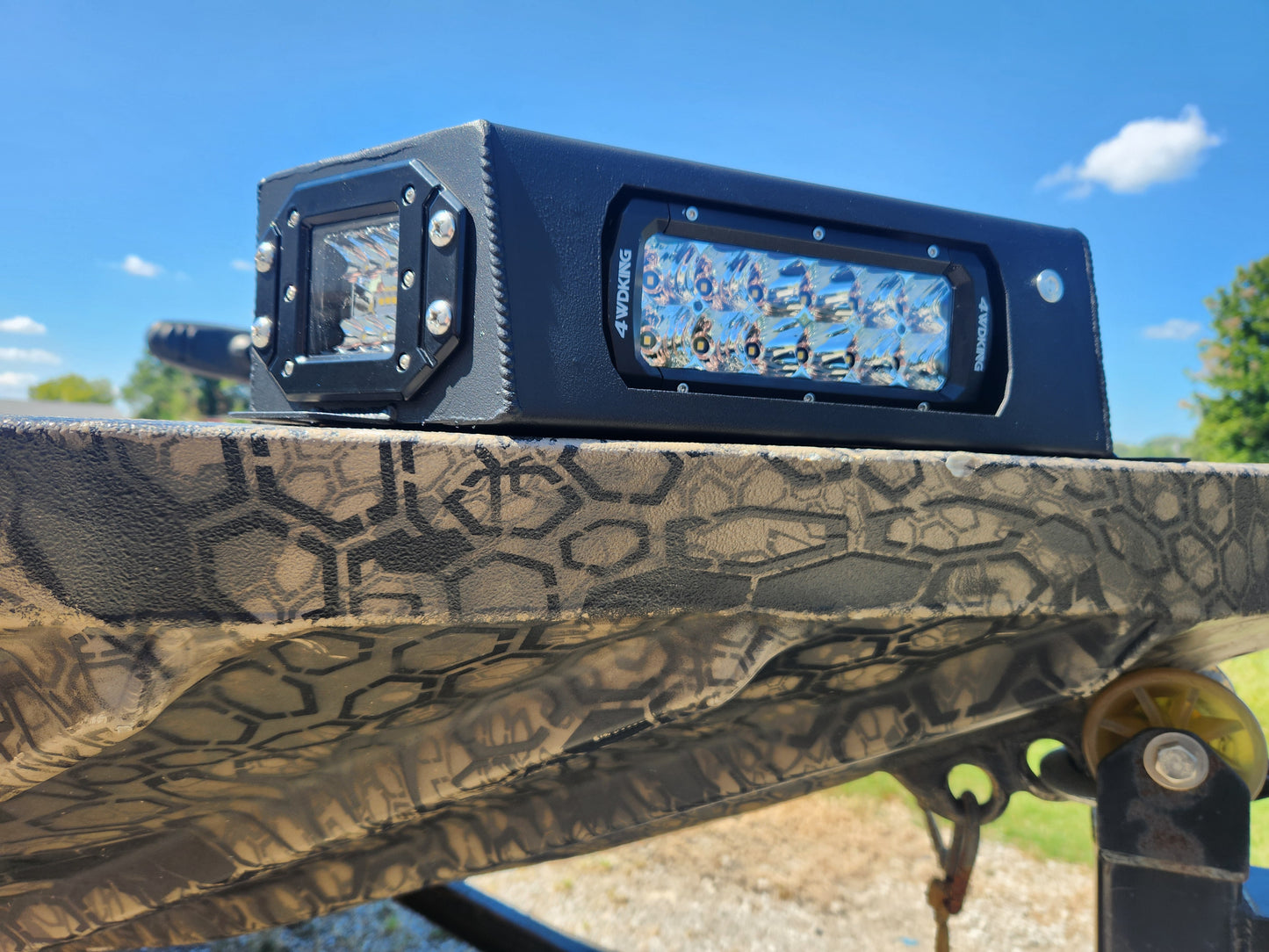 Double row light bar housing
