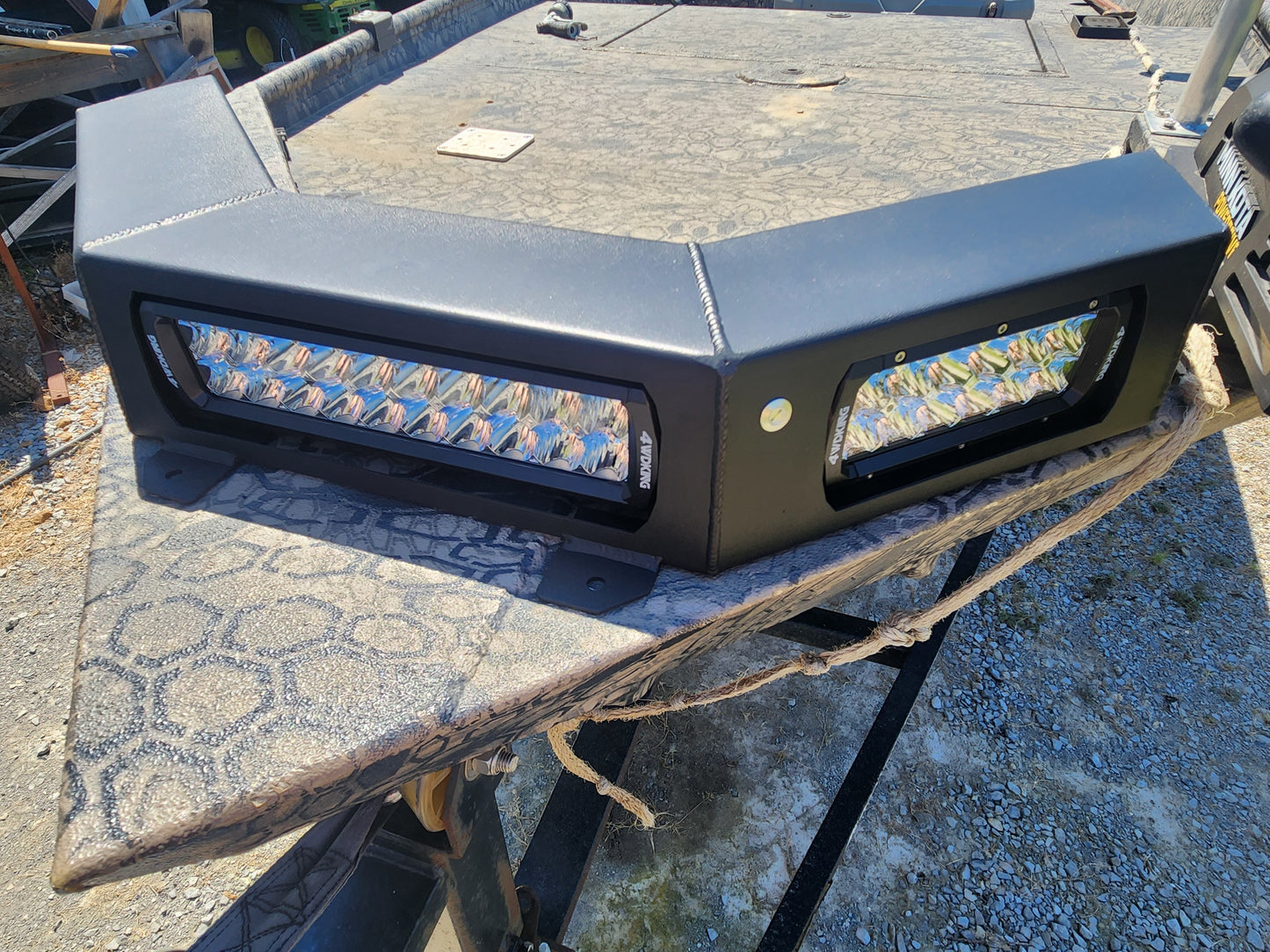 Double row light bar housing
