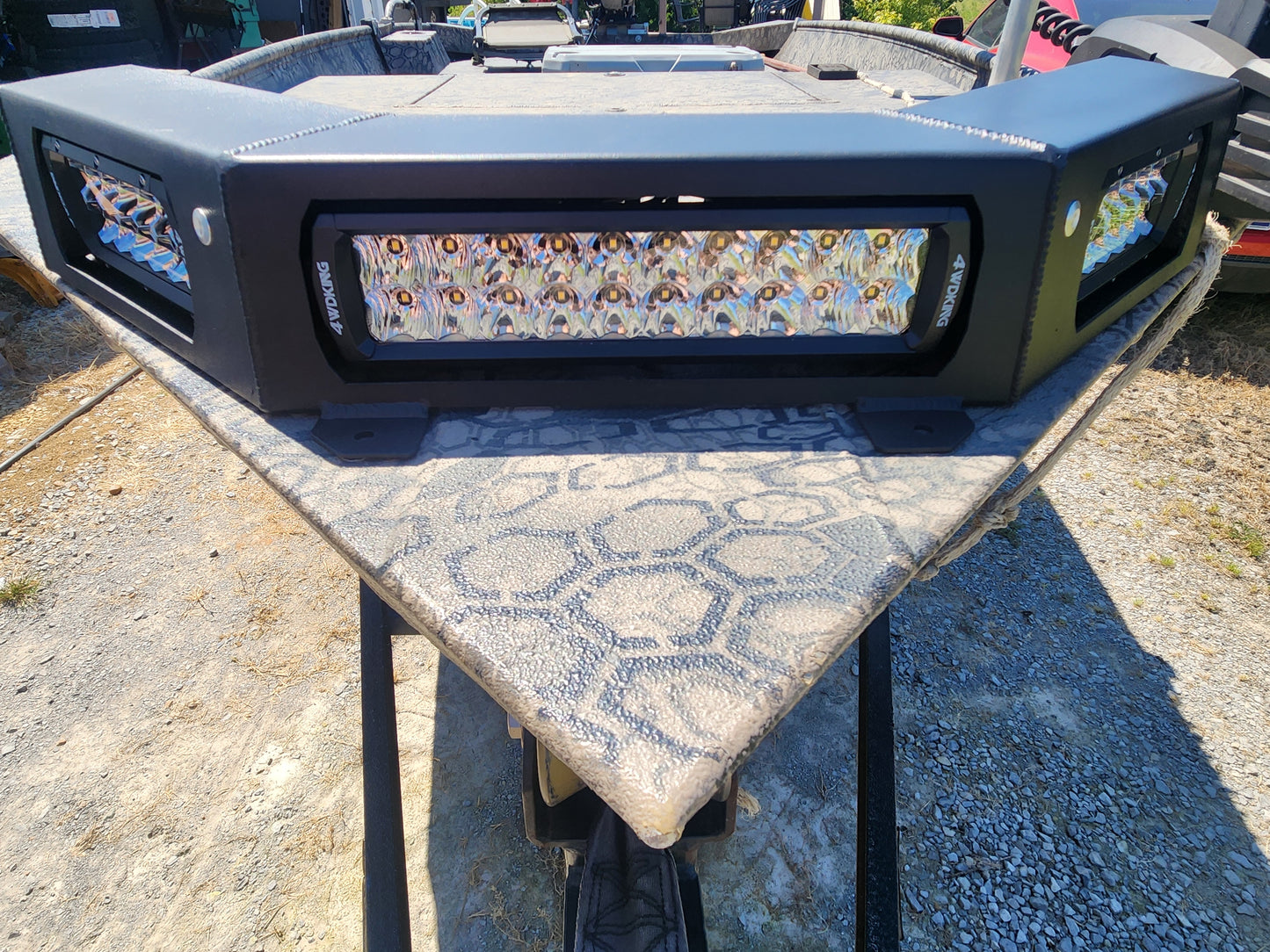 Double row light bar housing